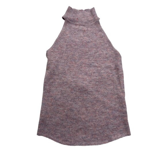Naked Wardrobe Boucle Knit Halter Top in Lavender - Picture 1 of 5